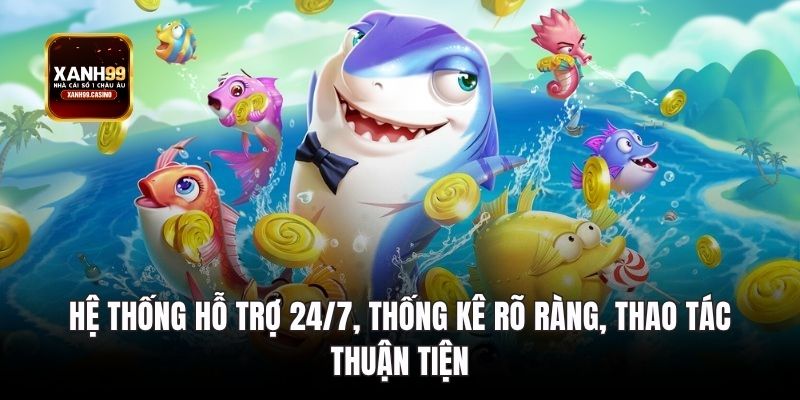 Hệ thống hỗ trợ 24/7, thống kê rõ ràng, thao tác thuận tiện