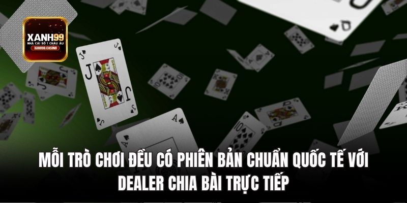 Mỗi trò chơi đều có phiên bản chuẩn quốc tế